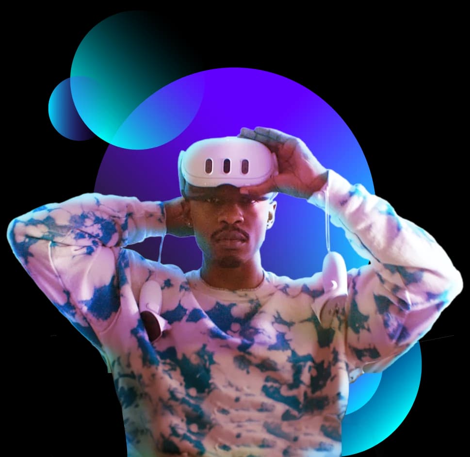 Guy wearing quest