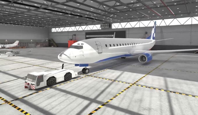 Aircraft being towed